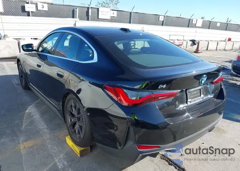 2024 BMW I4 Gran Coupe Edrive35 z USA, uszkodzony, nr VIN WBY43AW02RFS96217